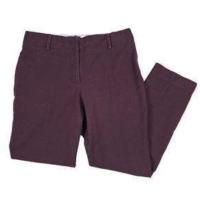 Talbots Women's Straight Leg Pants - Dark Purple